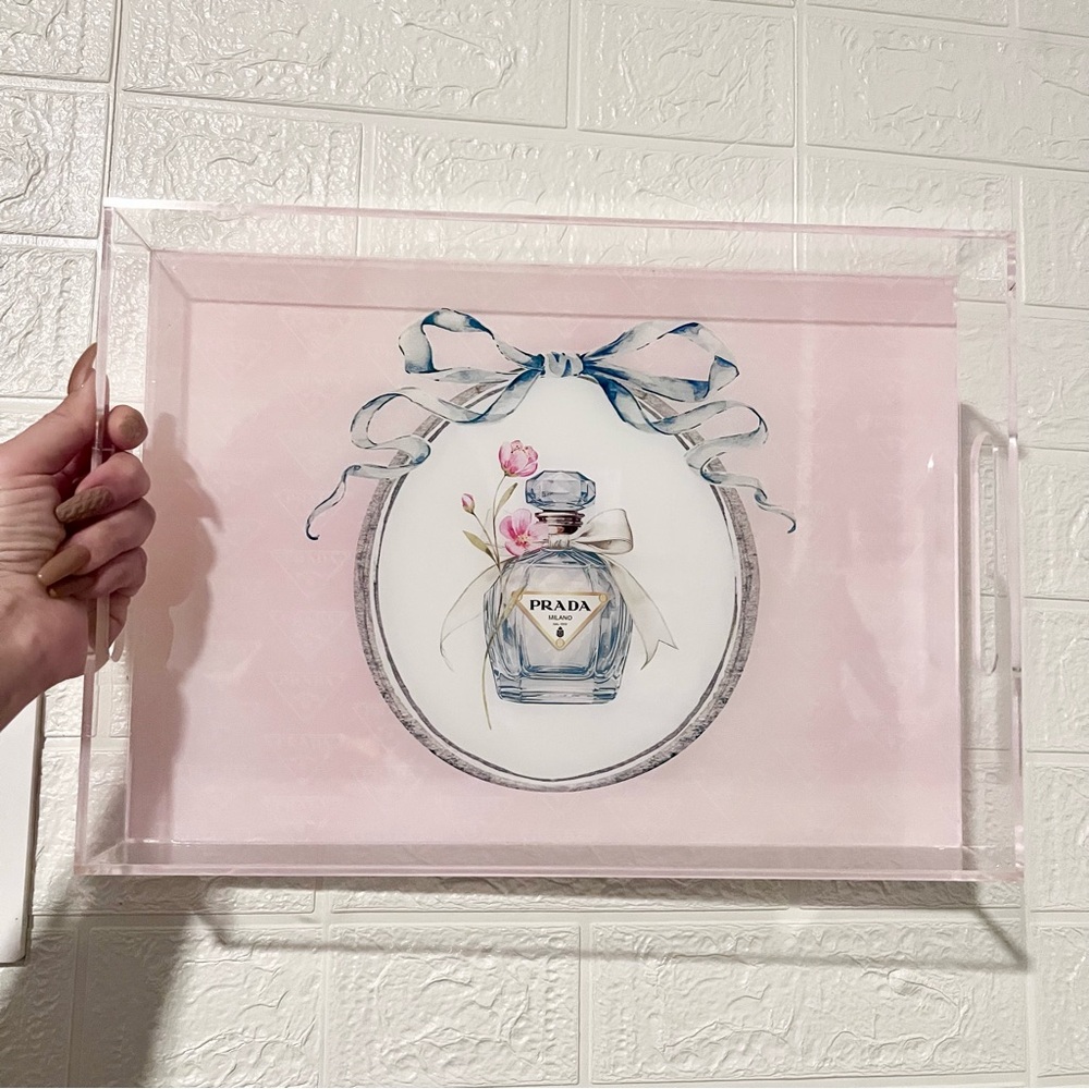 PRADA INSPIRED ACRYLIC TRAY